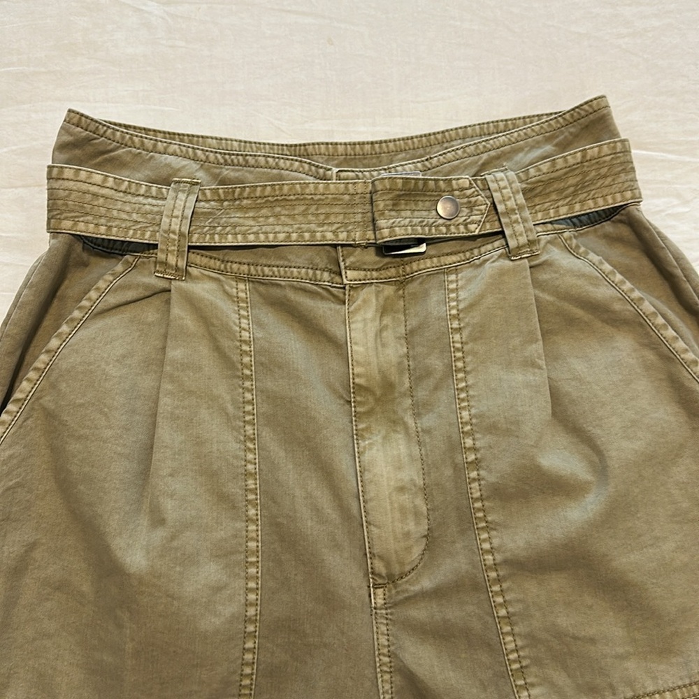 Pistola Pamela High Rise Straight Trouser in Kaki Size M - Picture 15 of 15